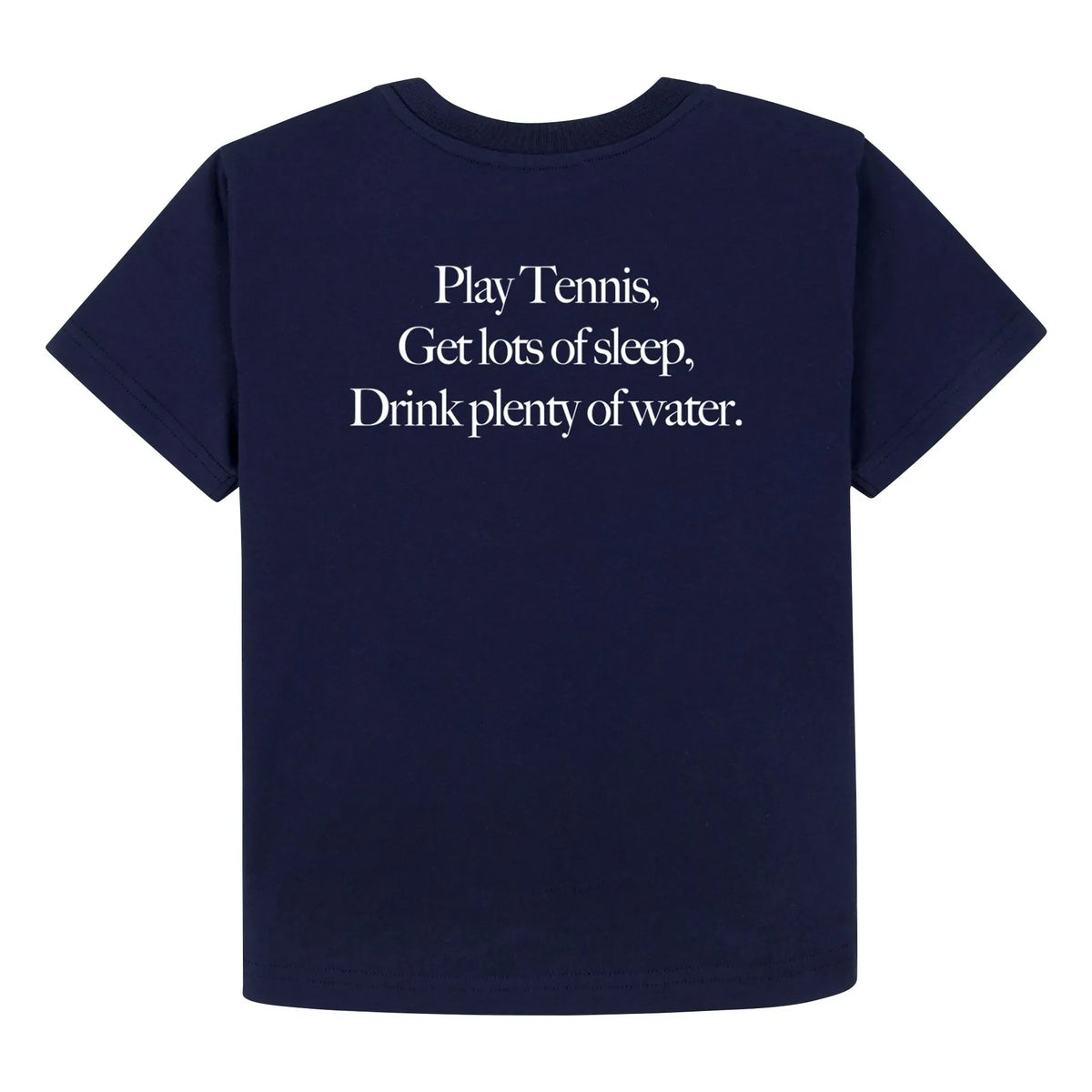 Sporty & Rich - Tenis Tişörtü Geri Dönüştürülmüş Pamuk | Koyu Mavi