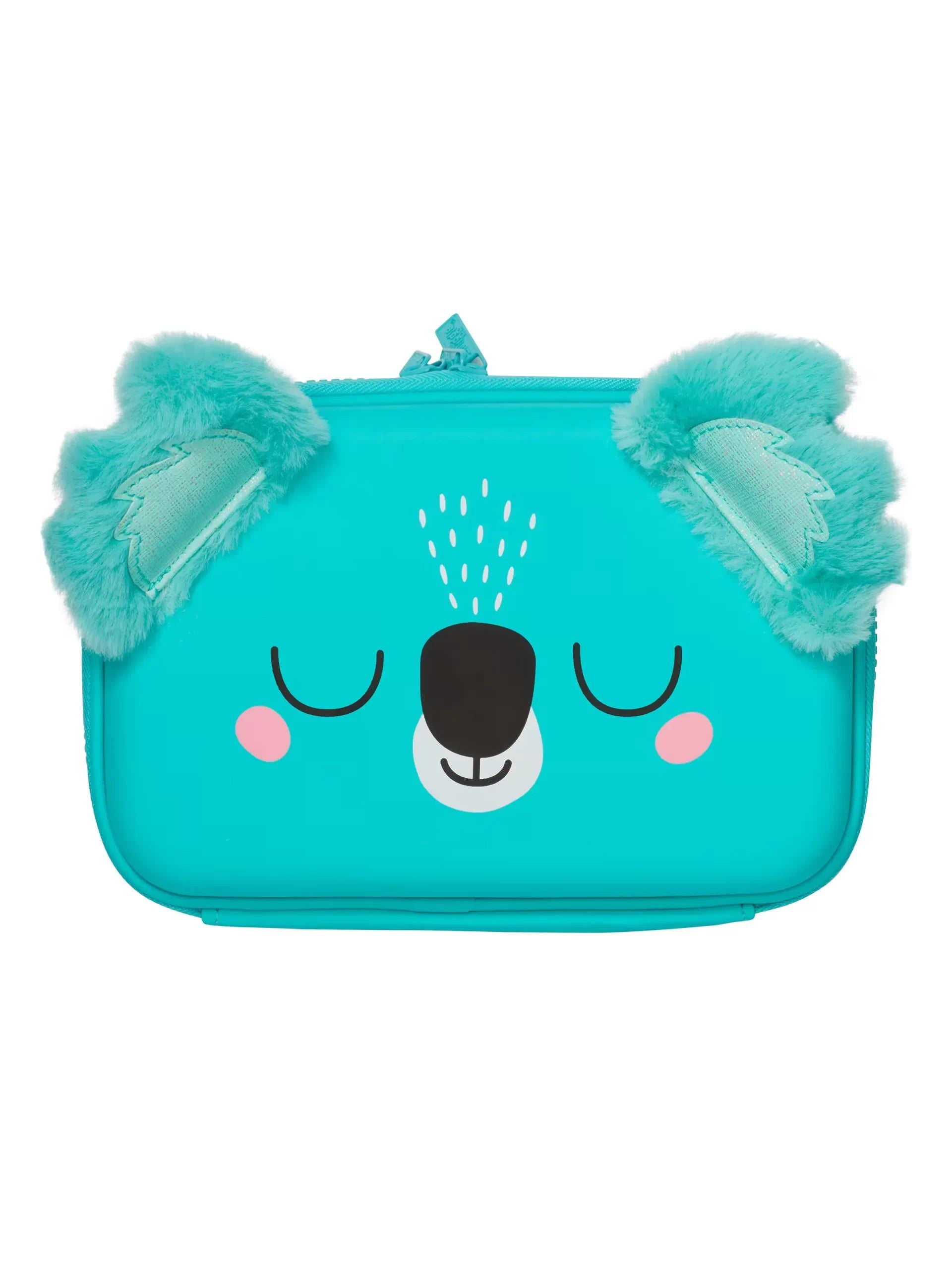 Smiggle - Hi There İki Gözlü Hardtop Kalem Kutusu-Dinossi