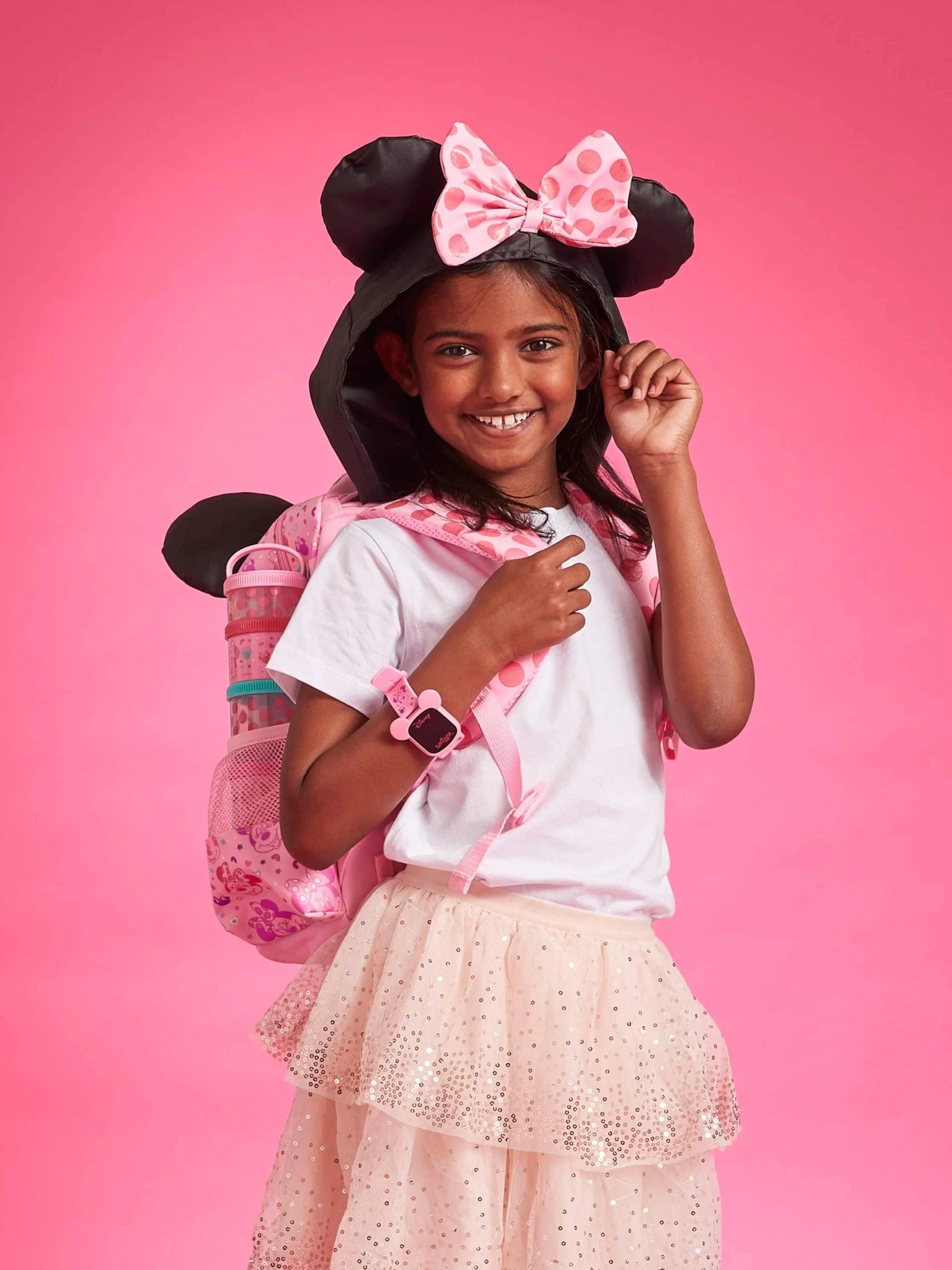Smiggle - Minnie Mouse Şapkalı Anaokulu Sırt Çantası-Dinossi