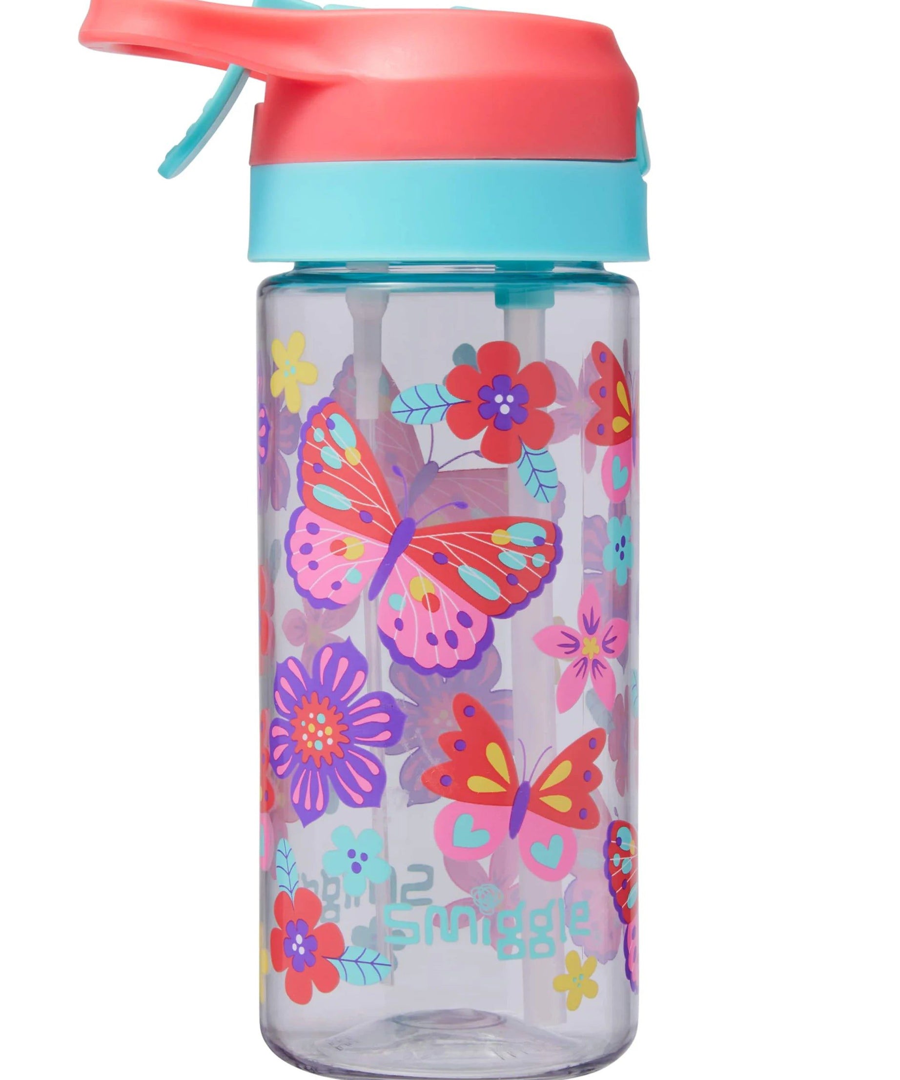 Smiggle - Hali Junior Su Püskürtmeli Otomatik Pipetli 440ML Suluk-Dinossi