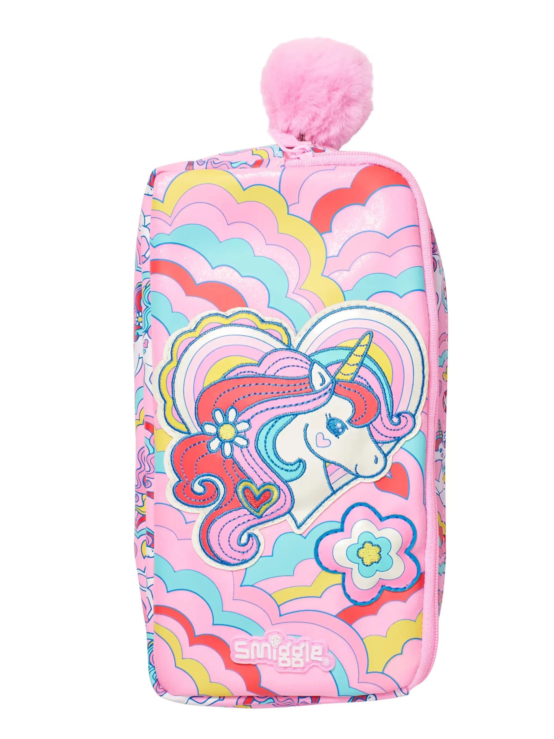 Smiggle - Wild Side Çift Gözlü Kalem Kutusu-Dinossi