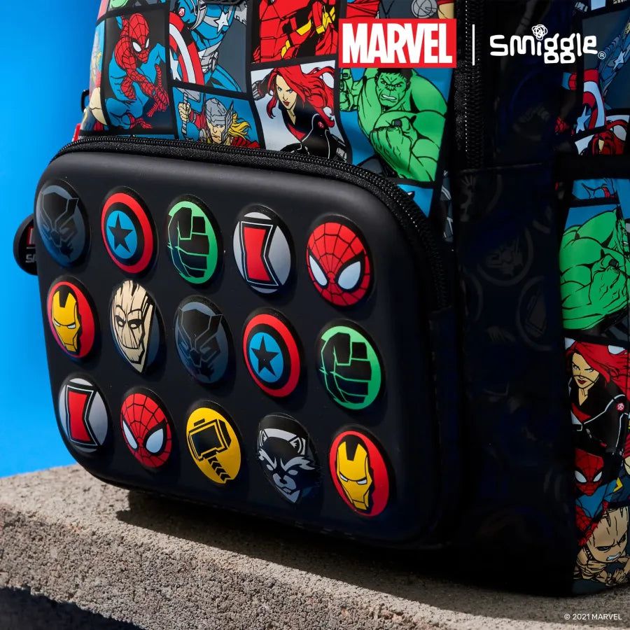 Smiggle - Marvel 4'lü Okul Çanta Seti-Dinossi