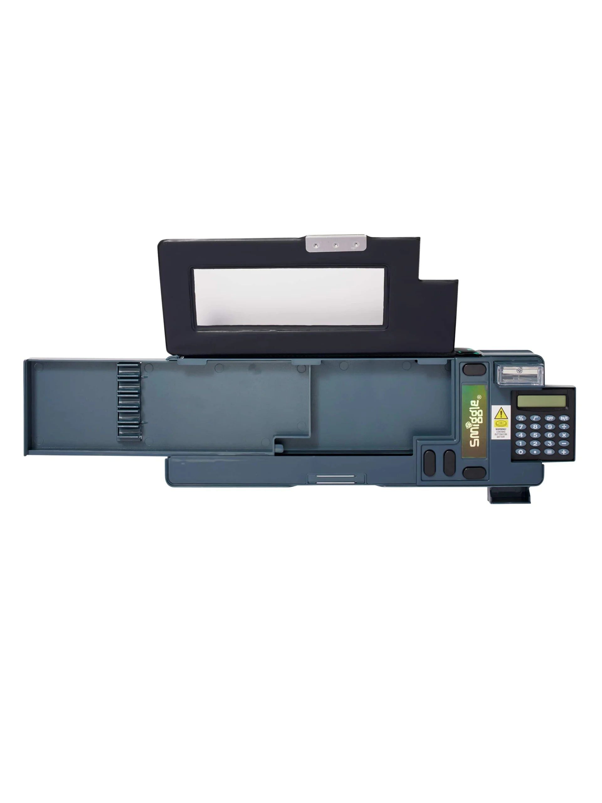 Smiggle - Wild Side Hesap Makineli Poput Otomatik Kalem Kutusu-Dinossi