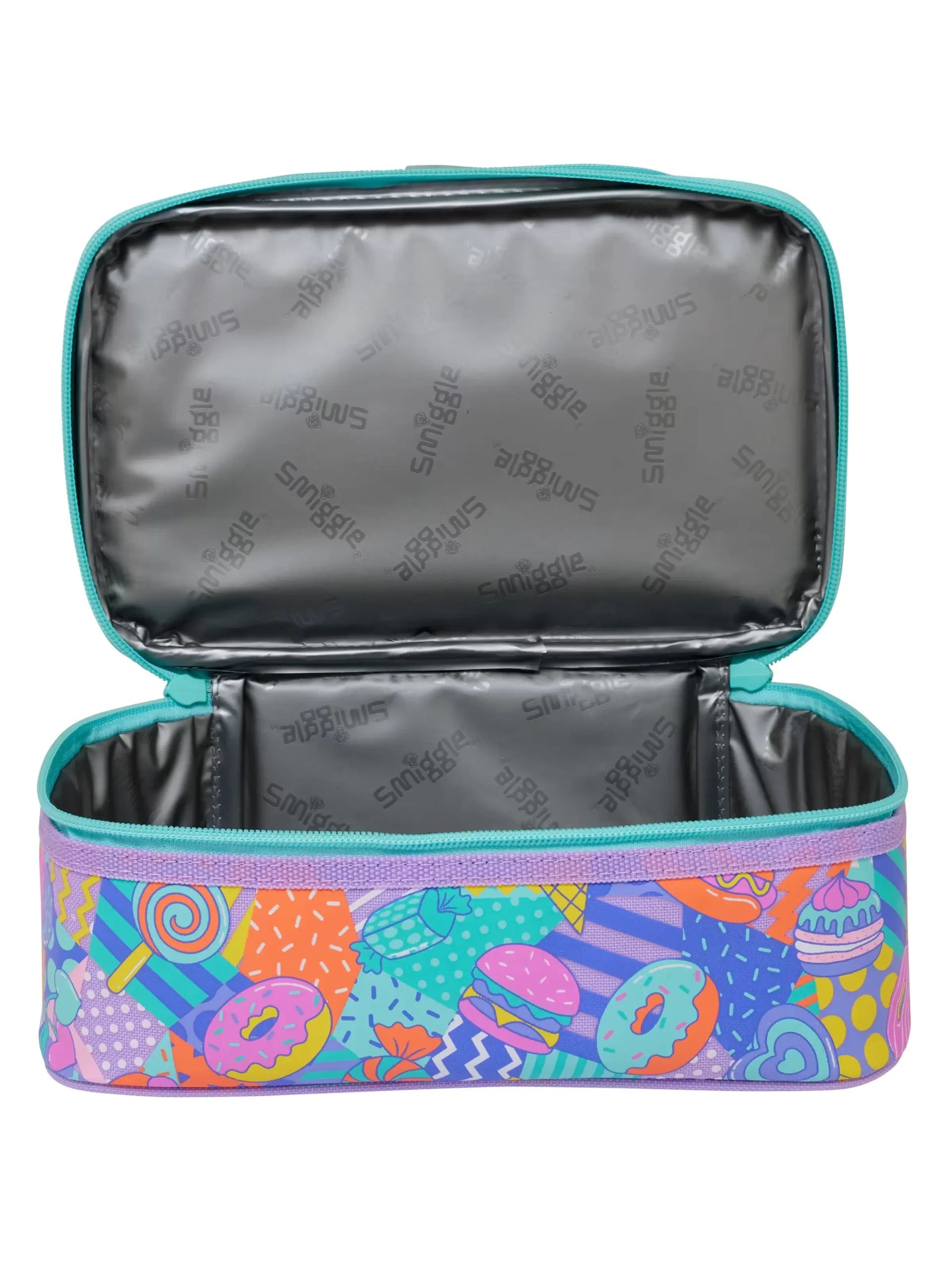 Smiggle - Away Çift Katlı Askılı Beslenme Çantası-Dinossi