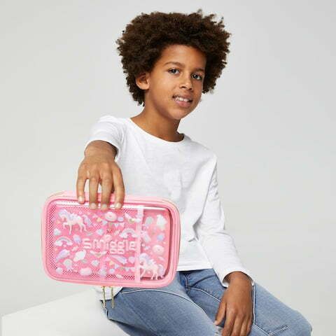 Smiggle - Fiesta HardTop Kalem Kutusu-Dinossi