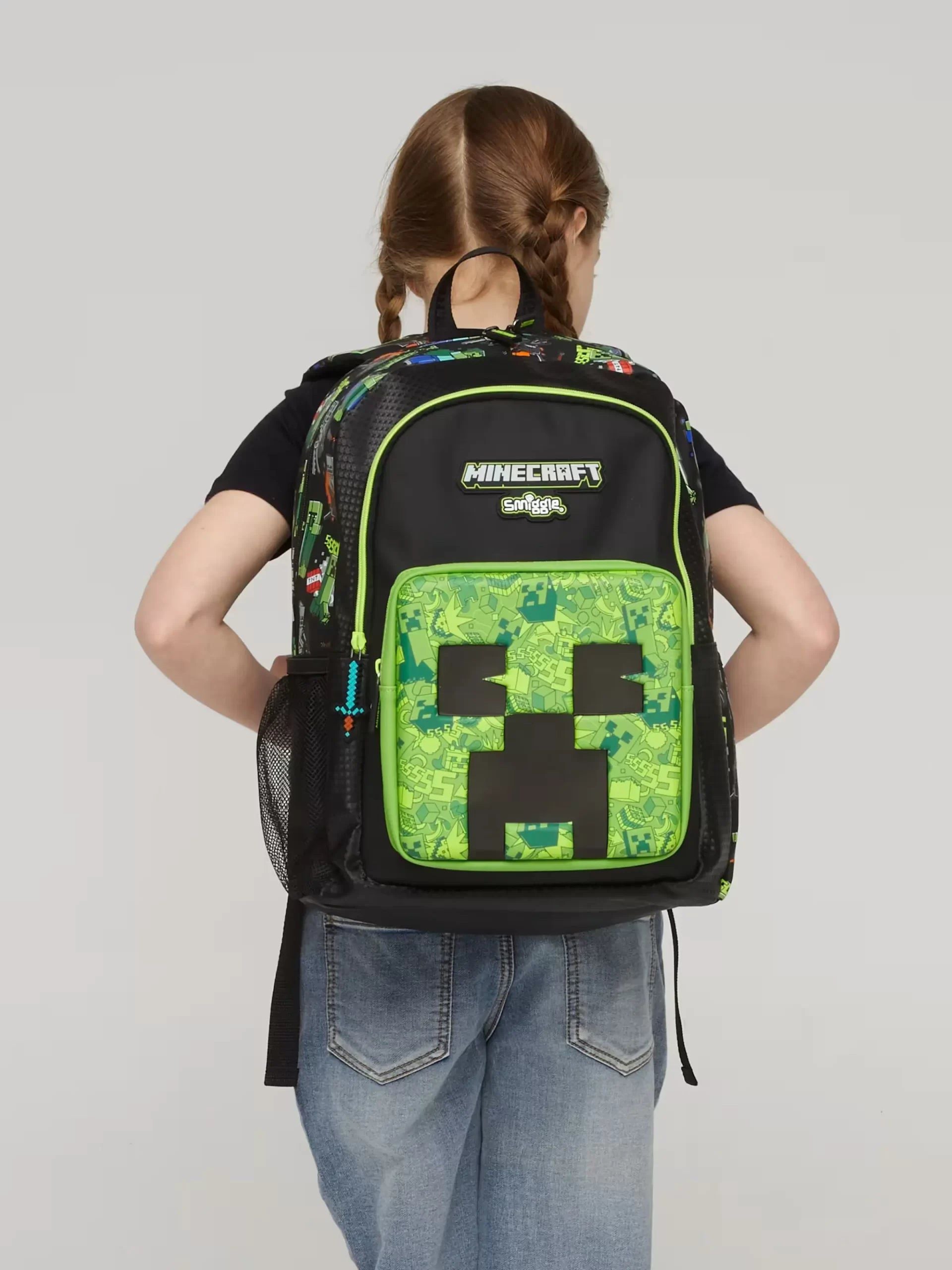 Smiggle - Minecraft 3lü Okul Çanta Seti-Dinossi
