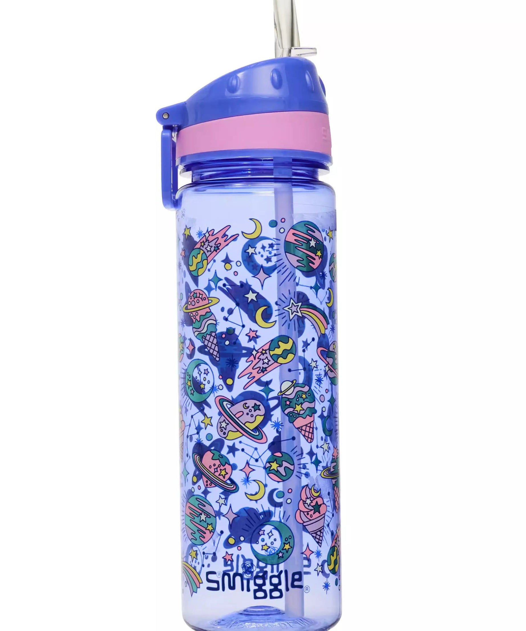 Smiggle - Epic BPAsız 650 ML Pipetli Suluk-Dinossi