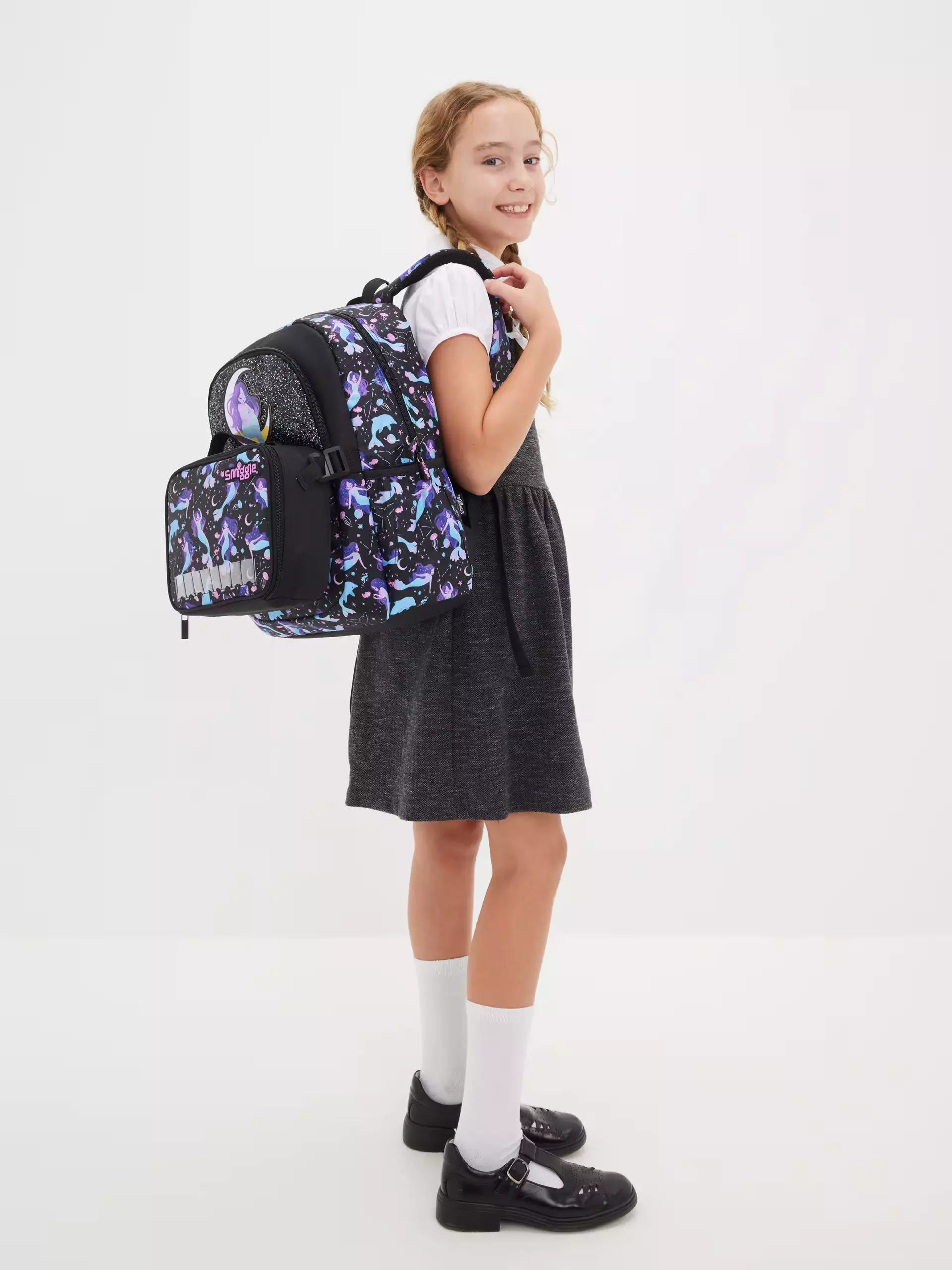 Smiggle – Limitless Klasik Okul Sırt Çantası-Dinossi