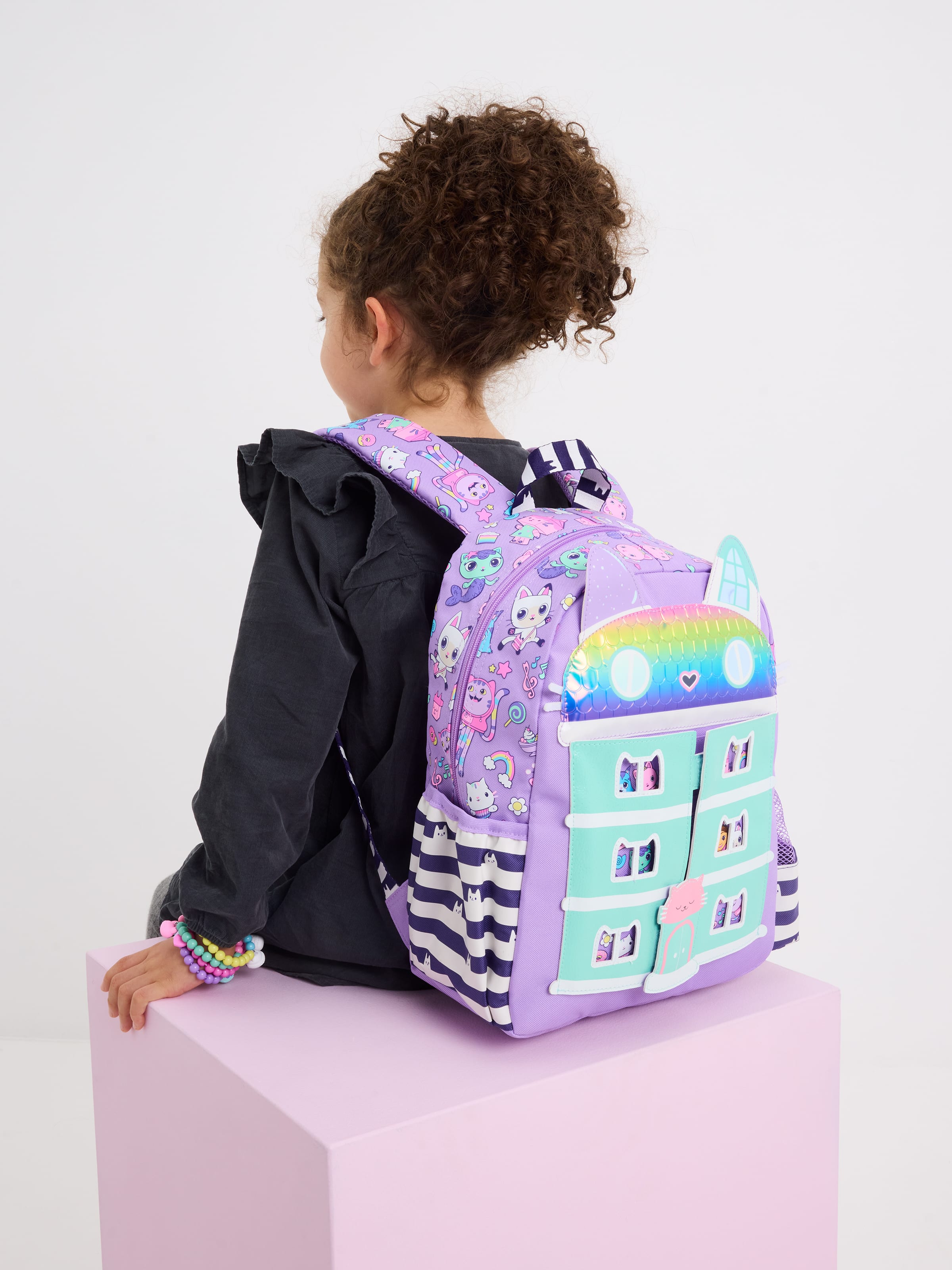 Smiggle - Gabbys Dollhouse Anaokulu ve Kreş Sırt Çantası-Dinossi