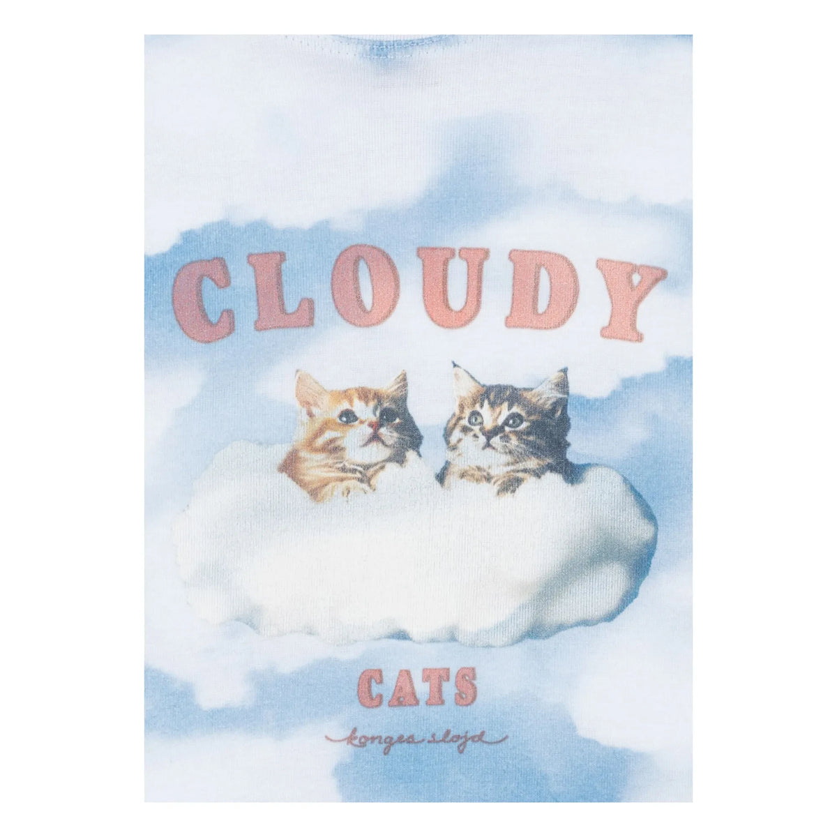 Konges Sløjd - Elli Cloudy ऑर्गेनिक कॉटन टी-शर्ट | हल्का नीला