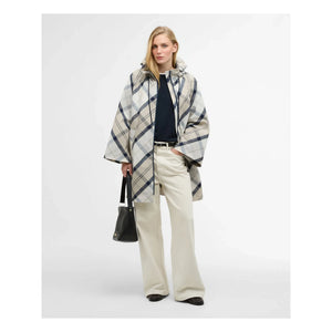 Barbour - Kinsale टार्टन वाटरप्रूफ जैकेट | ग्रे