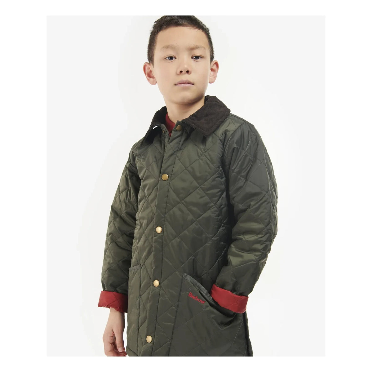 Barbour - Liddesdale रजाईदार जैकेट | गहरा हरा