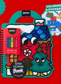 Omy - Noel çıkartmalı boyama kitabı