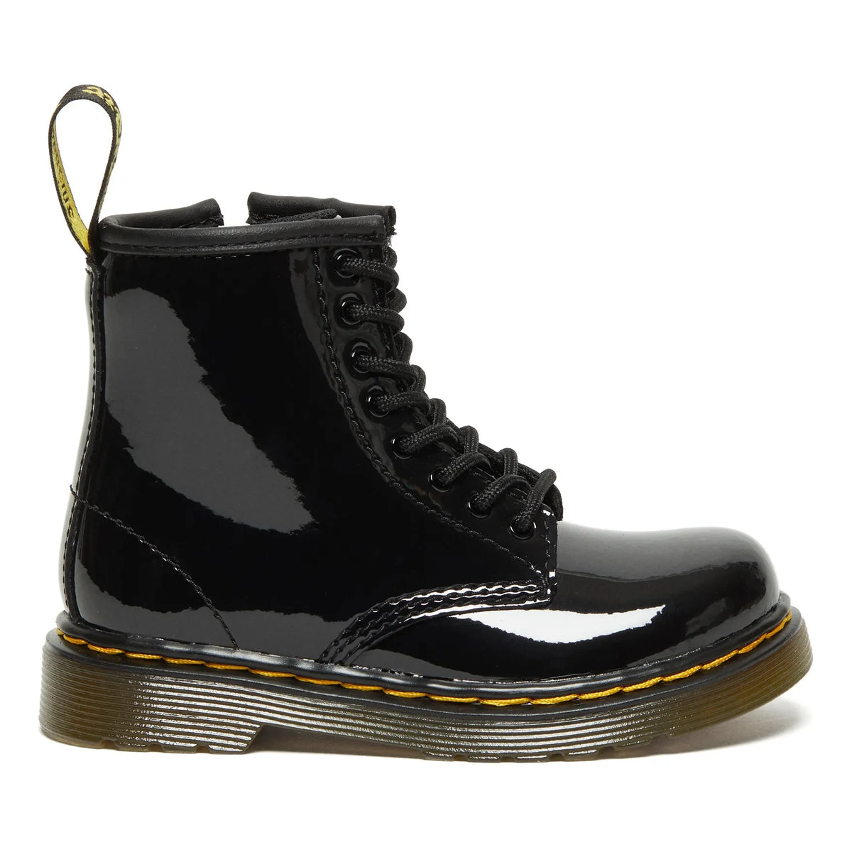 Dr. Martens - 1460 पेटेंट लेदर लेस-अप बूट्स | काला