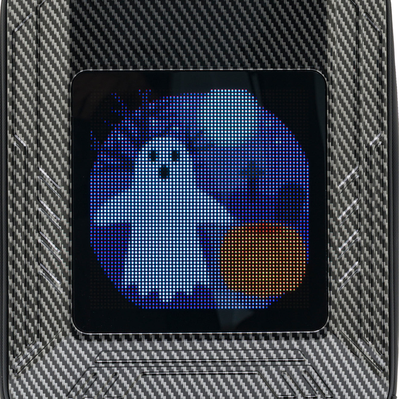 iPixi – एलईडी स्क्रीन वाला मध्यम आकार का टाइटेनियम बैकपैक