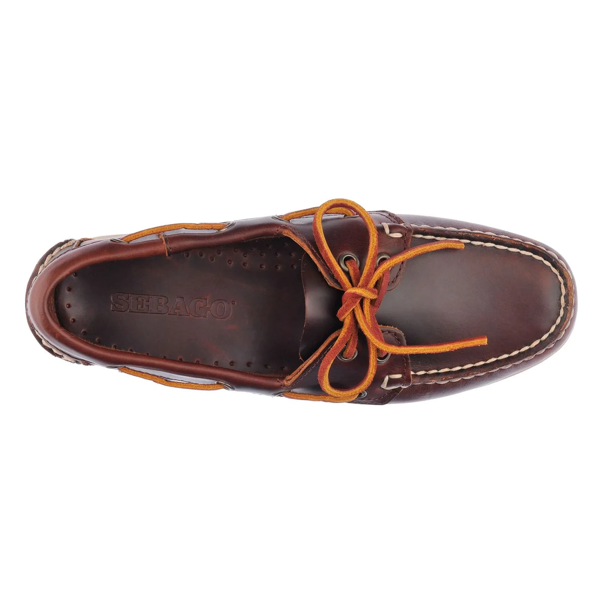 Sebago - Docksides Portland वैक्स्ड लोफ़र्स | भूरा