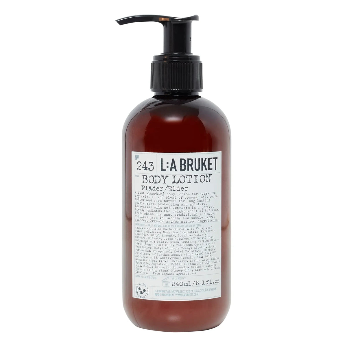 L:A BRUKET - 243 बॉडी लोशन एल्डर 240 मिली