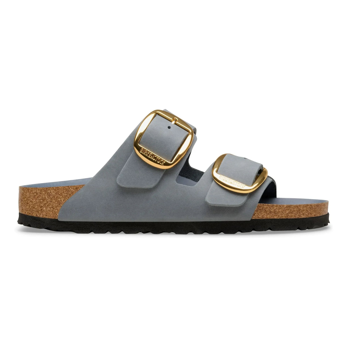 BIRKENSTOCK - एरिज़ोना बिग बकल ऑयल्ड लेदर सैंडल | ग्रे