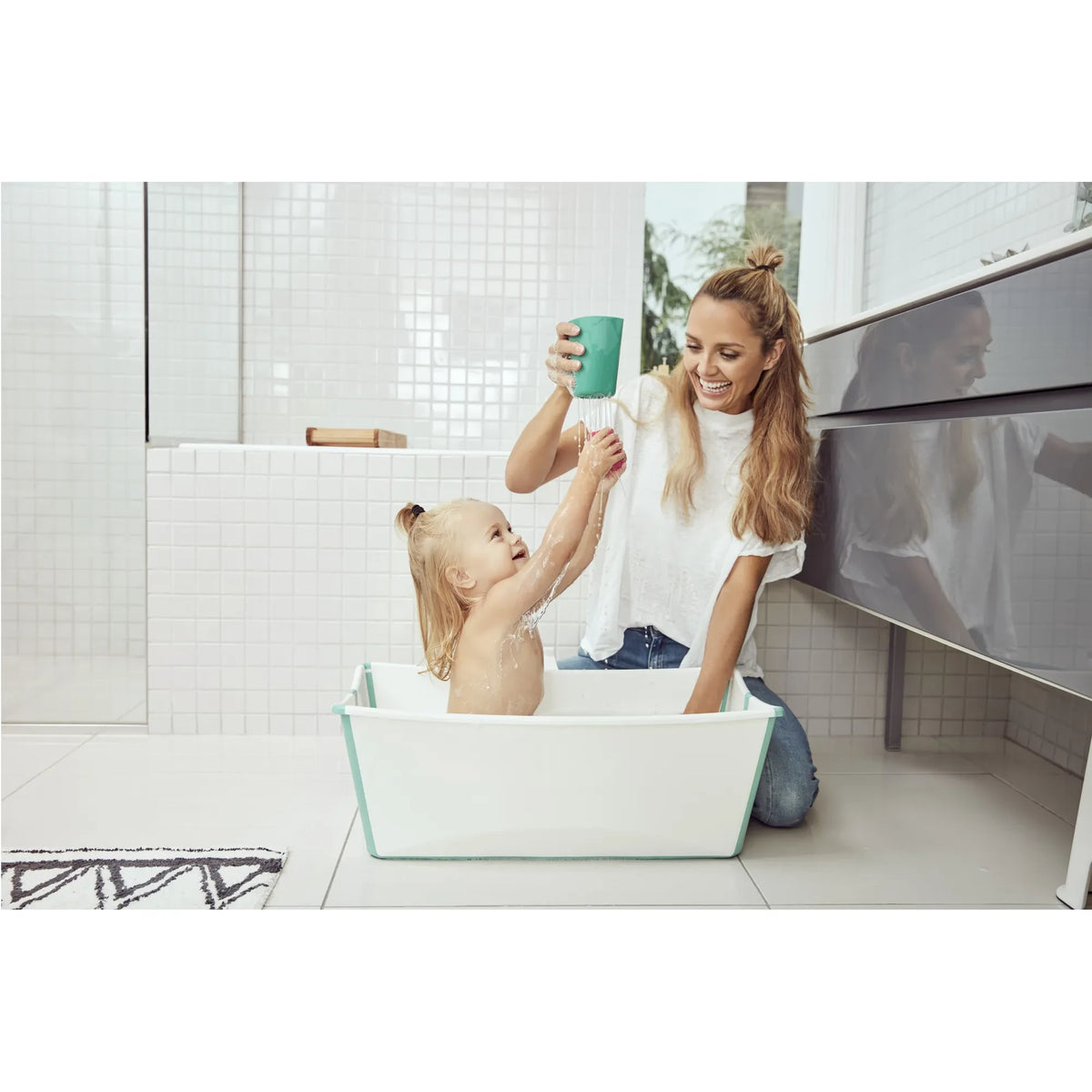 Stokke® - Flexi Bath® küvet | Beyaz (स्टोक® - फ्लेक्सी बाथ® बाथटब | सफेद)
