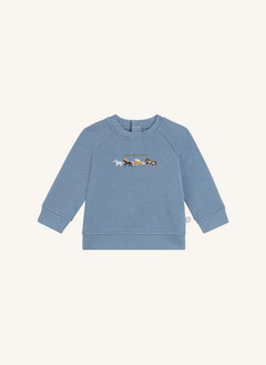 Stella McCartney Kids - घोड़े वाली स्वेटशर्ट | नीला