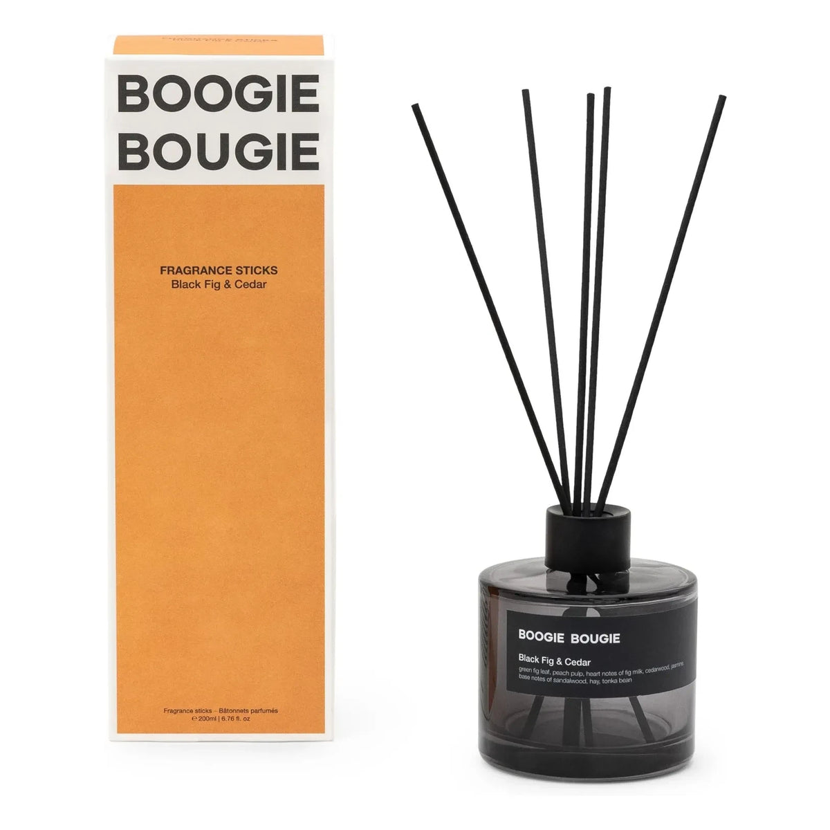 Boogie Bougie - काला अंजीर और देवदार रूम फ्रेशनर