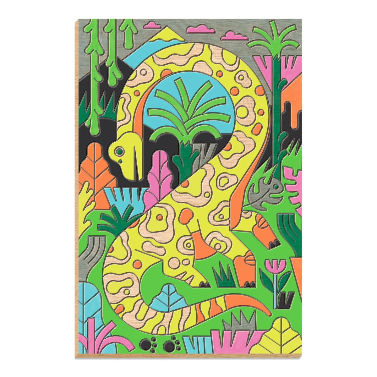 Djeco - डायनासोर वर्ल्ड कलरिंग बुक