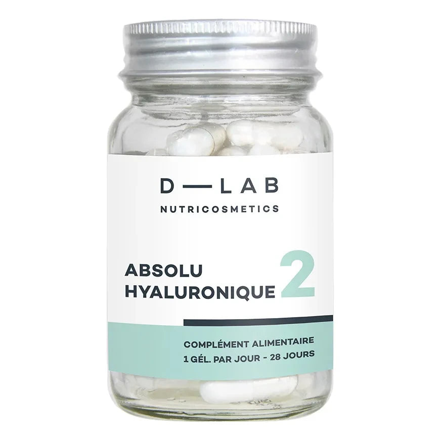 D-LAB NUTRICOSMETICS - शुद्ध हयालूरोनिक एसिड सप्लीमेंट - 1 महीना