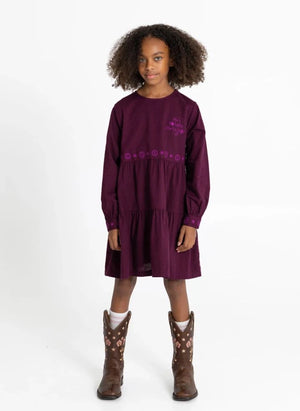 Hundred Pieces - Esperas Etoiles Elbise | Mor