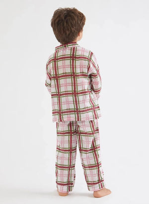 Folkloore - Tartan Pijamalar - Folkloore x Smallable | Pembe