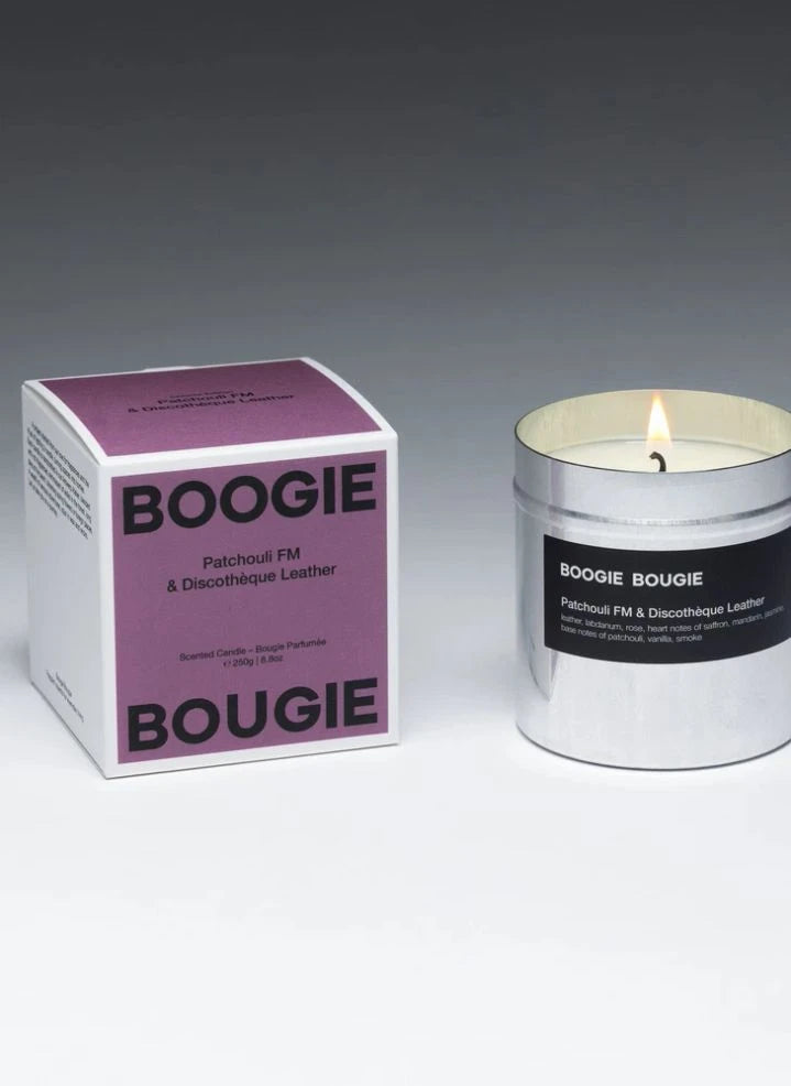 Boogie Bougie - FM Patchouli & Leather Nightclub Kokulu Mum - 250 g
