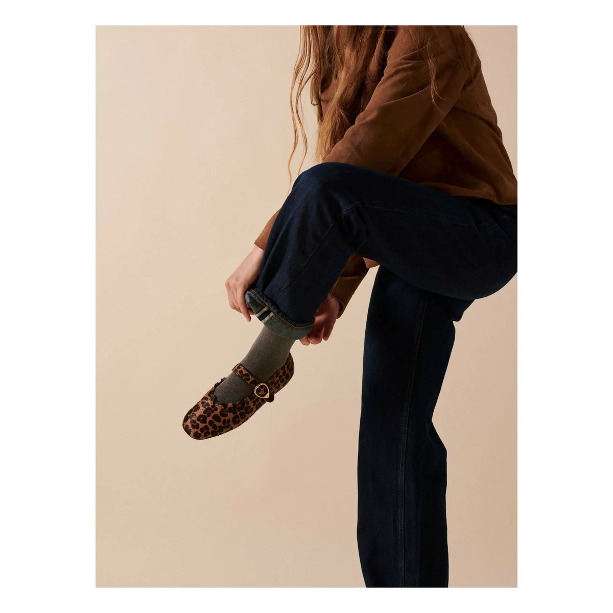 Socque Paris - Babet Ginger Leopar | Kahverengi