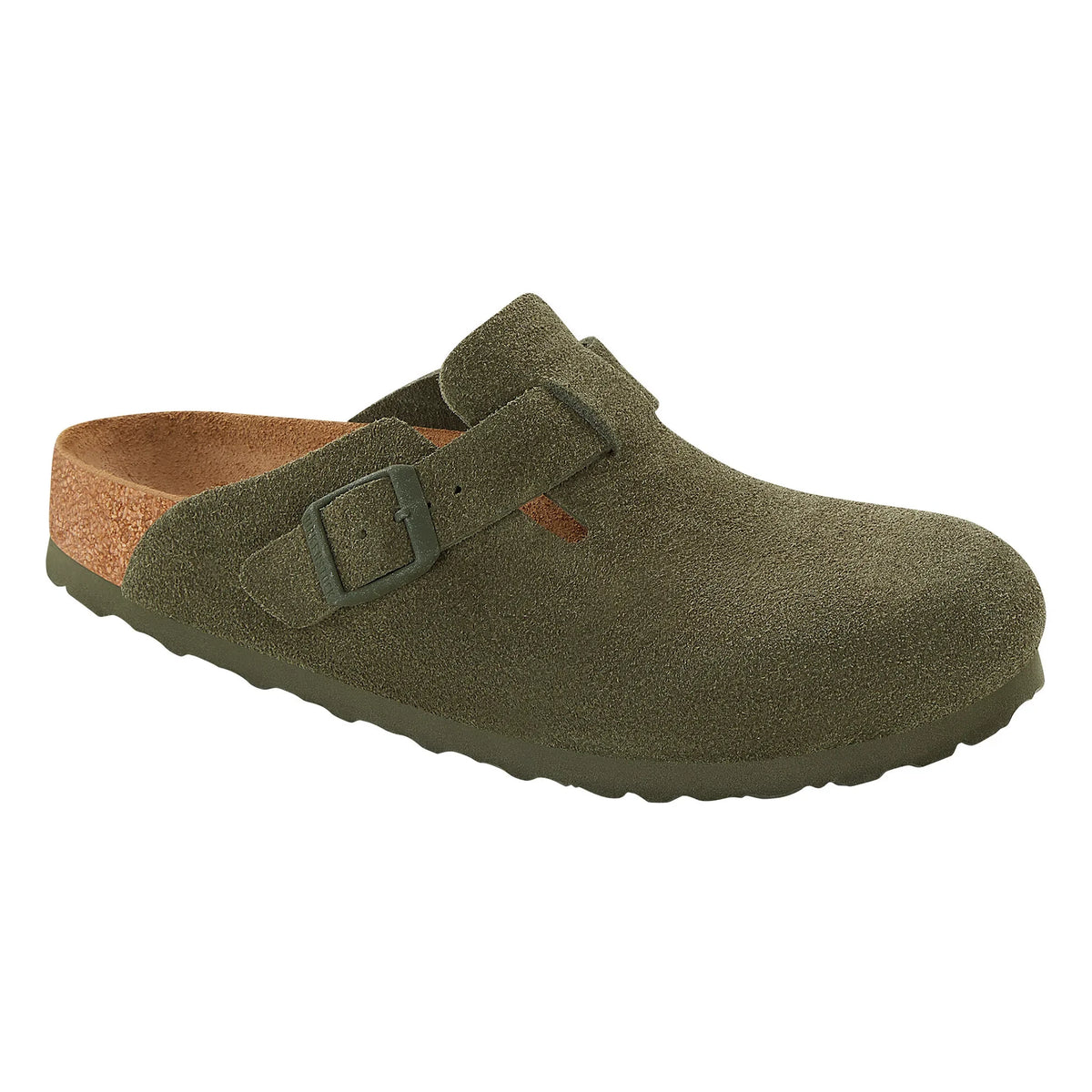 BIRKENSTOCK - Boston Regular Fit Terlik - Yetişkin Koleksiyonu | खाकी