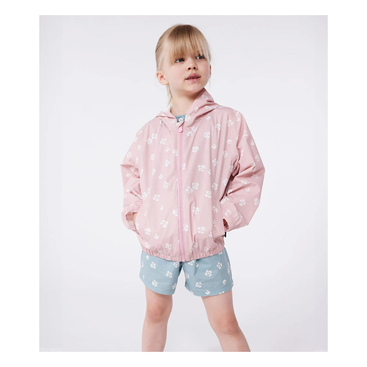 Petit Bateau - Bonzai पुनर्नवीनीकरण फाइबर जैकेट | गुलाबी