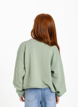 Hundred Pieces - Belmont Blueberry Organik Pamuk Sweatshirt | Yeşil