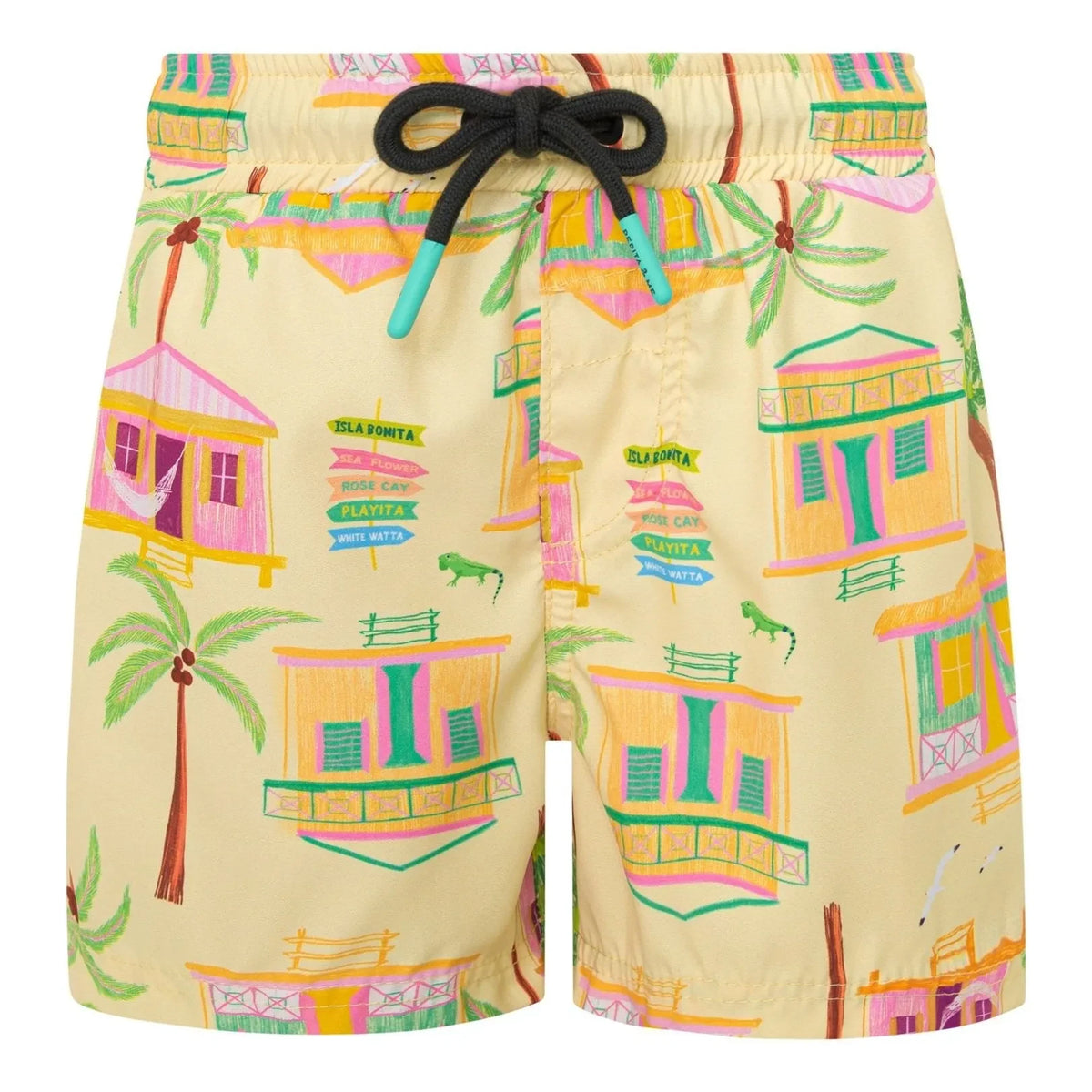 Pepita & Me - आइलैंड स्विमिंग शॉर्ट्स | हल्का पीला