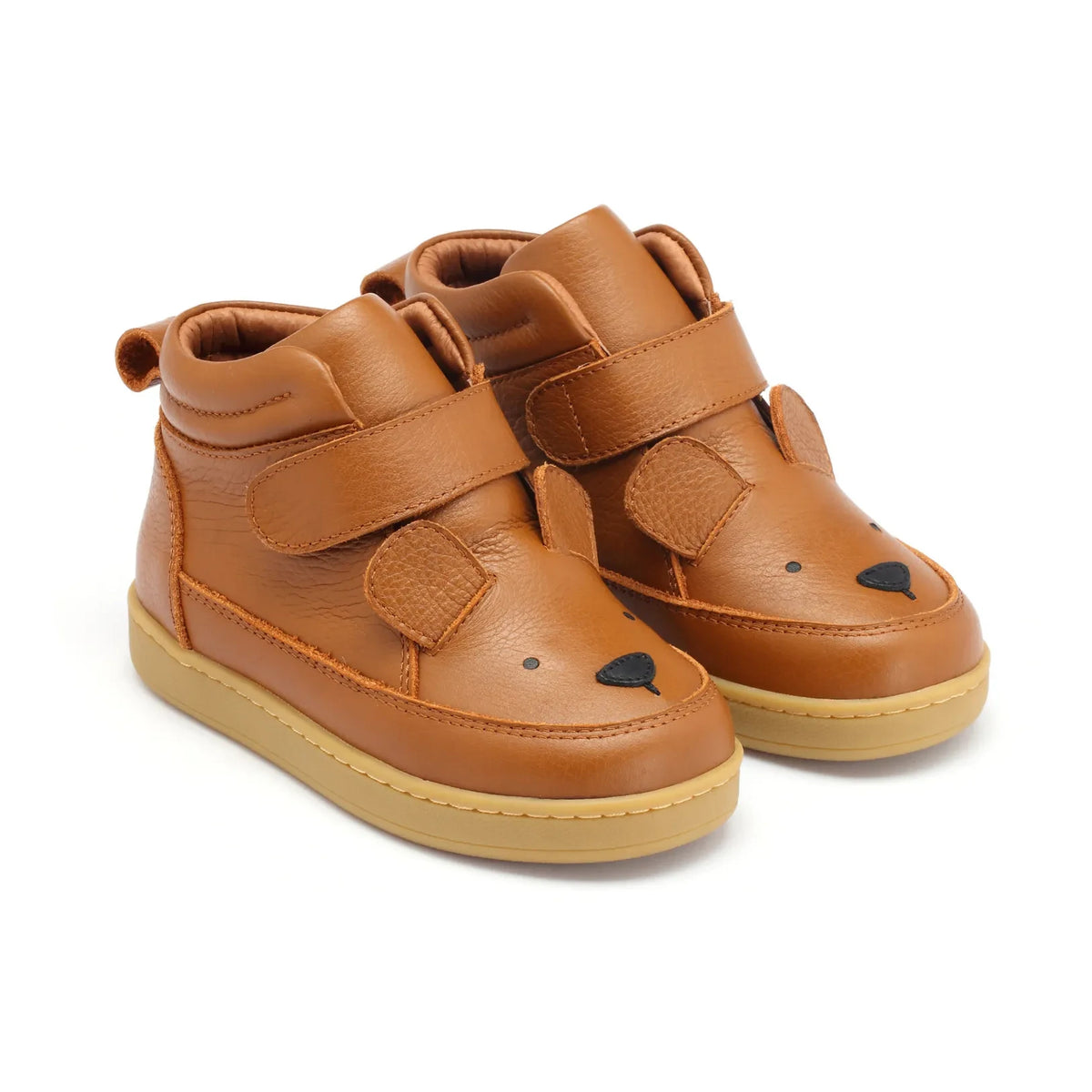 Donsje - Mika Bear वेल्क्रो स्नीकर्स | कॉन्यैक