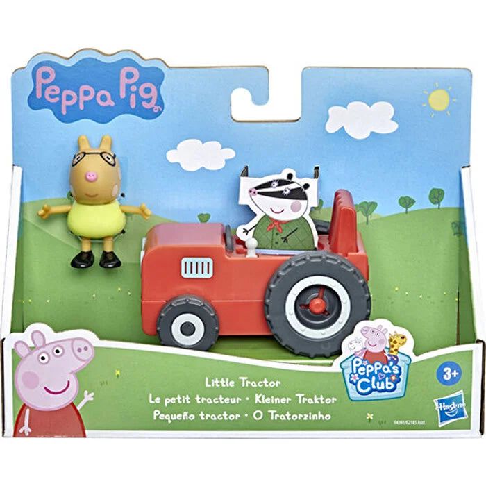 Peppa Pig - Tekli Figür ve Araç Minik Traktör Oyuncak Seti-Dinossi