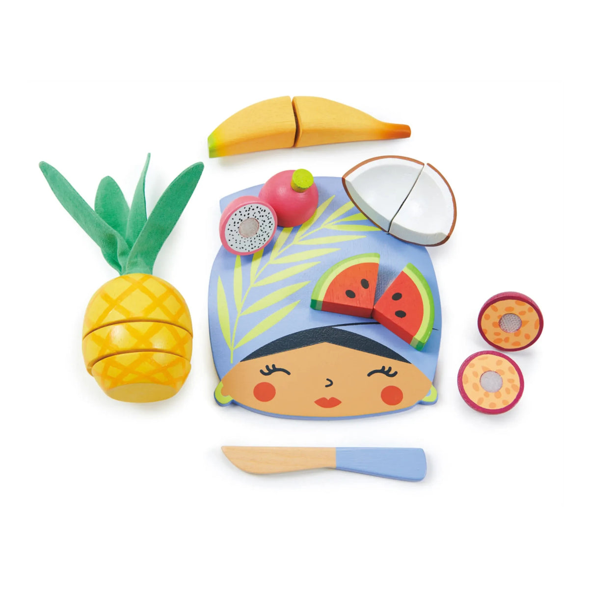 Tender Leaf Toys - ट्रॉपिकल फ्रूट कटिंग बोर्ड