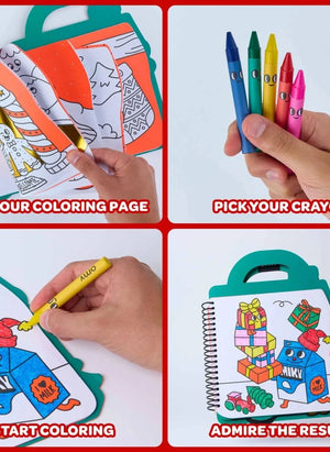 Omy - Noel çıkartmalı boyama kitabı