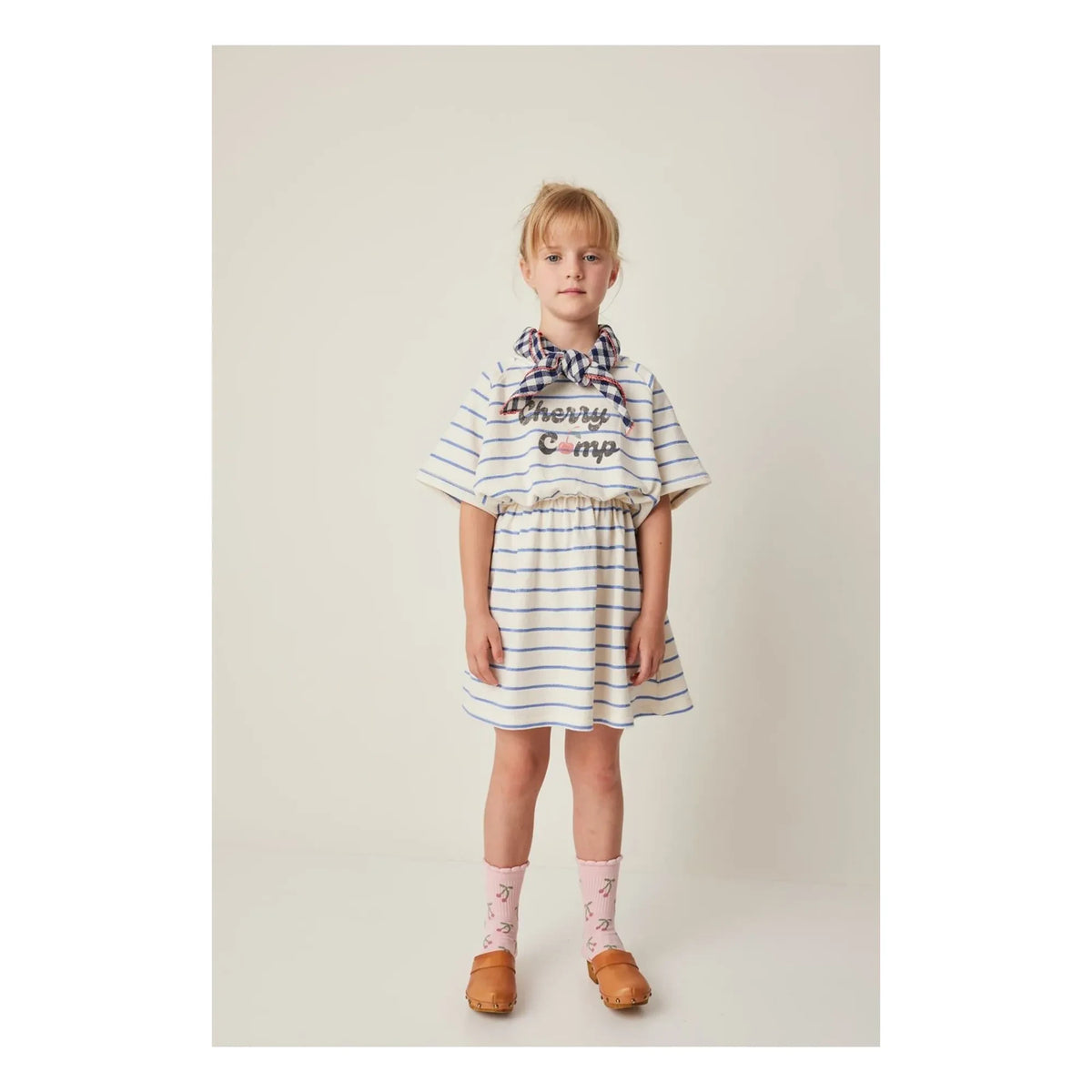Tocoto Vintage - Terry Çizgili Elbise | Ecru