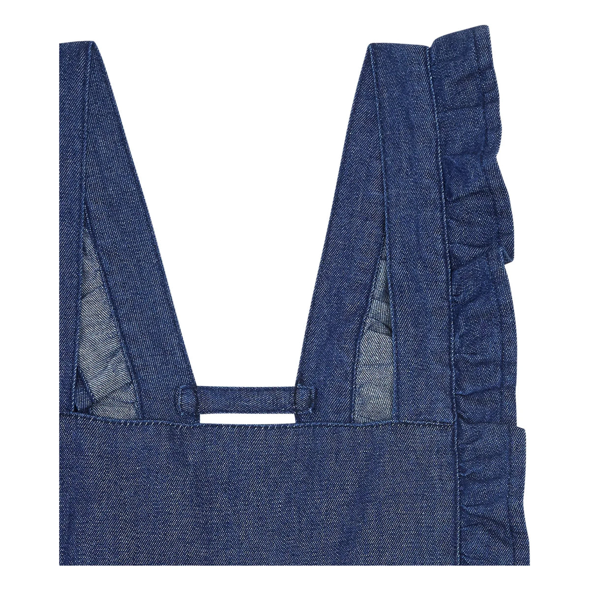Emile et Ida - Emile et Ida x Smallable Özel - Chambray Tulum | Kot mavisi