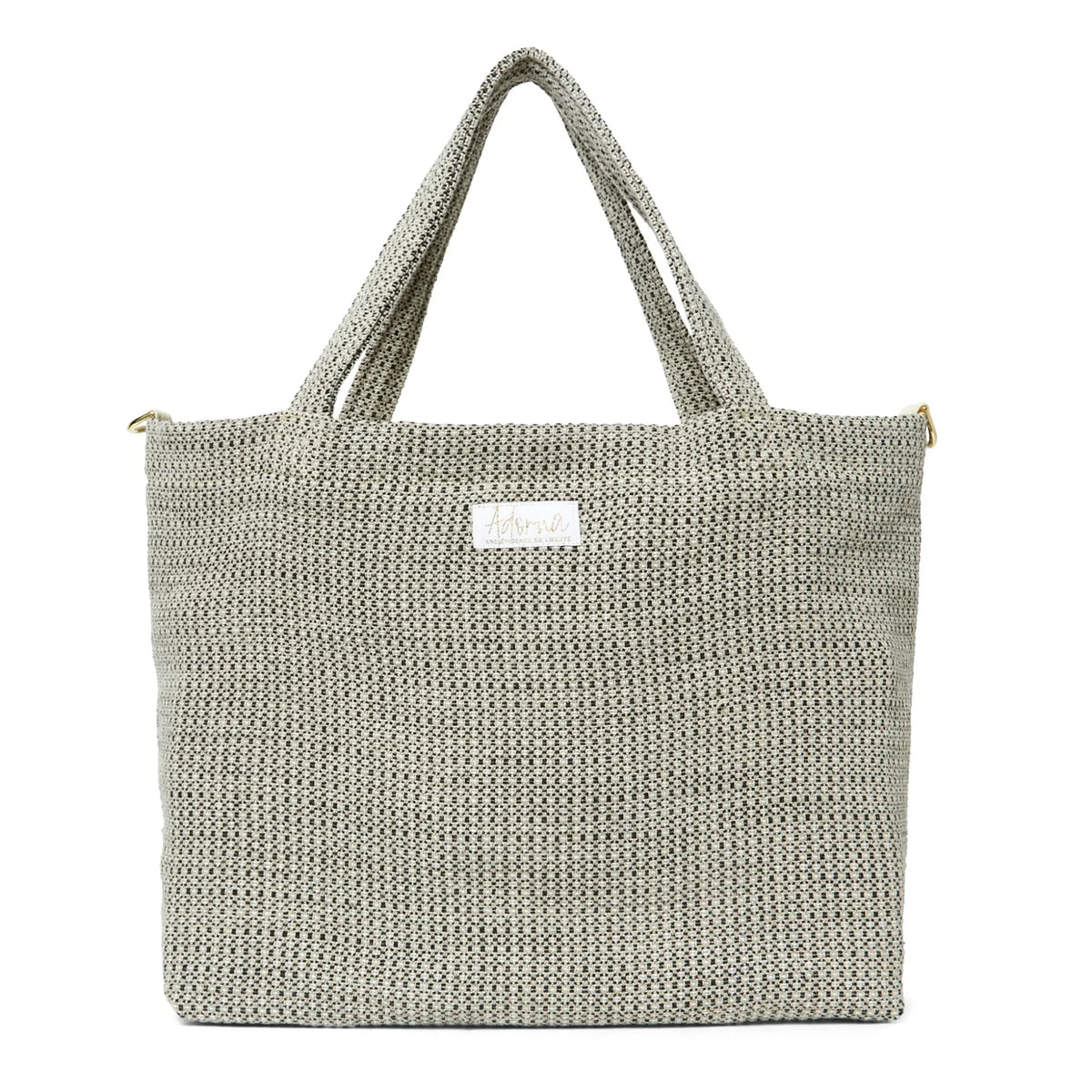 Adorna - Keten Tote Çanta | Koyu gri