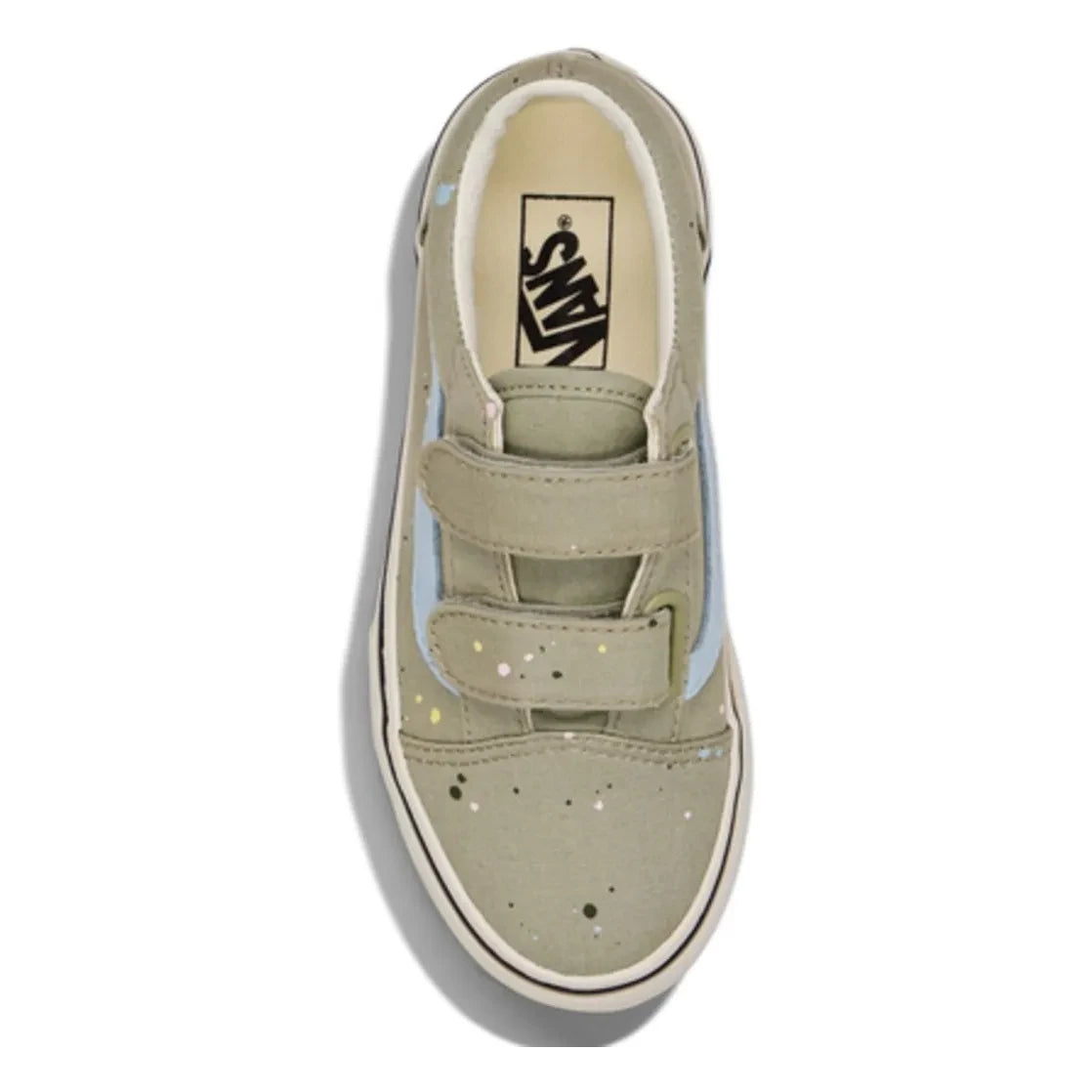 Vans - स्क्रैच स्नीकर्स ओल्ड स्कूल V पेंट स्पैटर | सेज