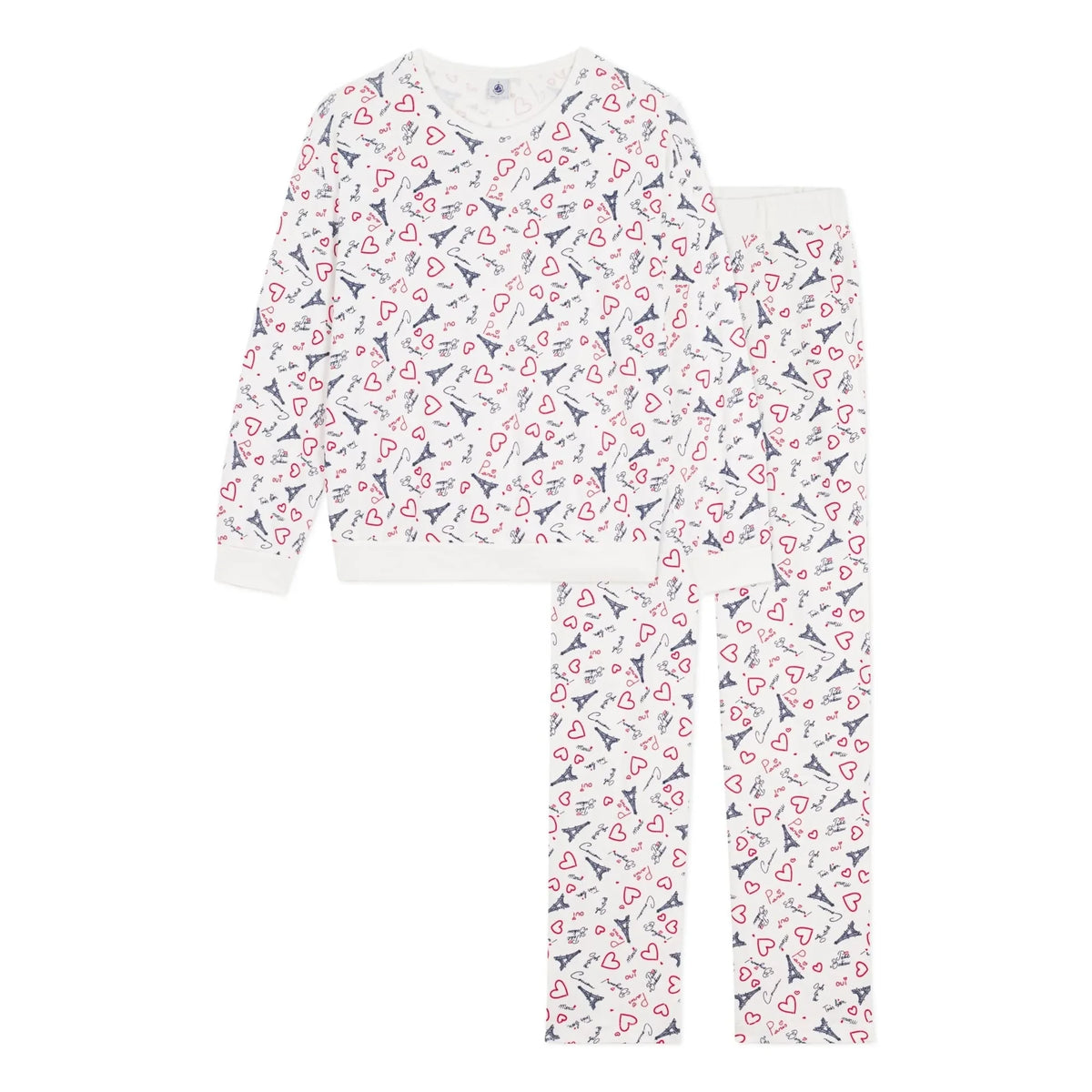 Petit Bateau - पेरिस पजामा | सफ़ेद