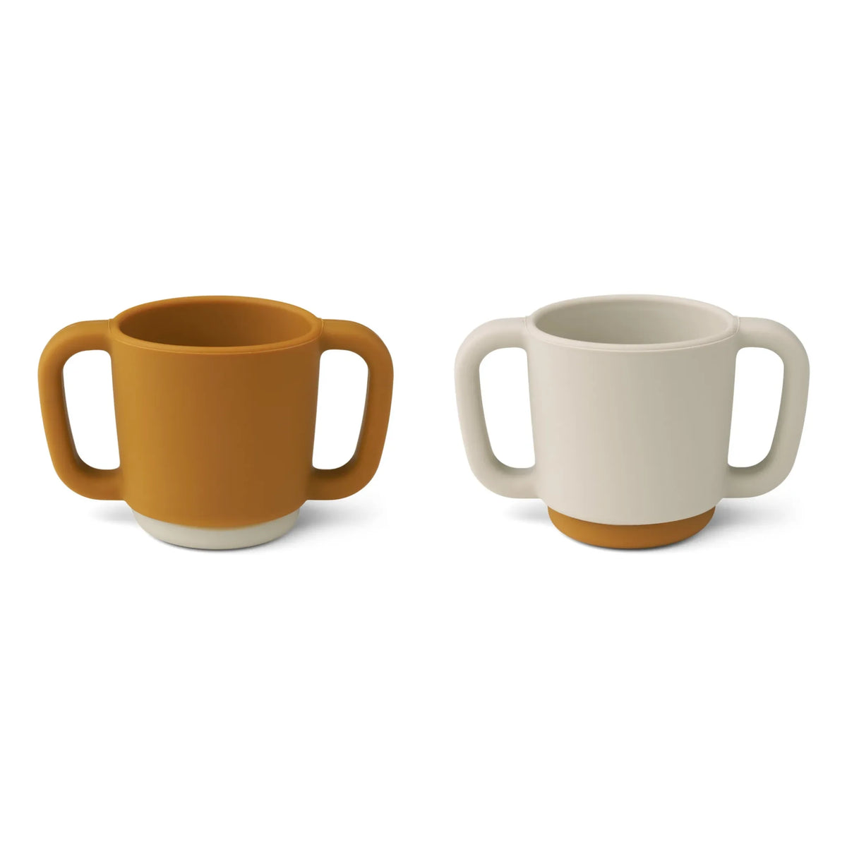 Liewood - Alicia सिलिकॉन लर्निंग कप - 2 का सेट | कारमेल