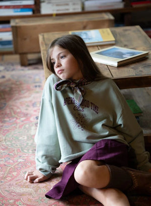 Hundred Pieces - Belmont Blueberry Organik Pamuk Sweatshirt | Yeşil