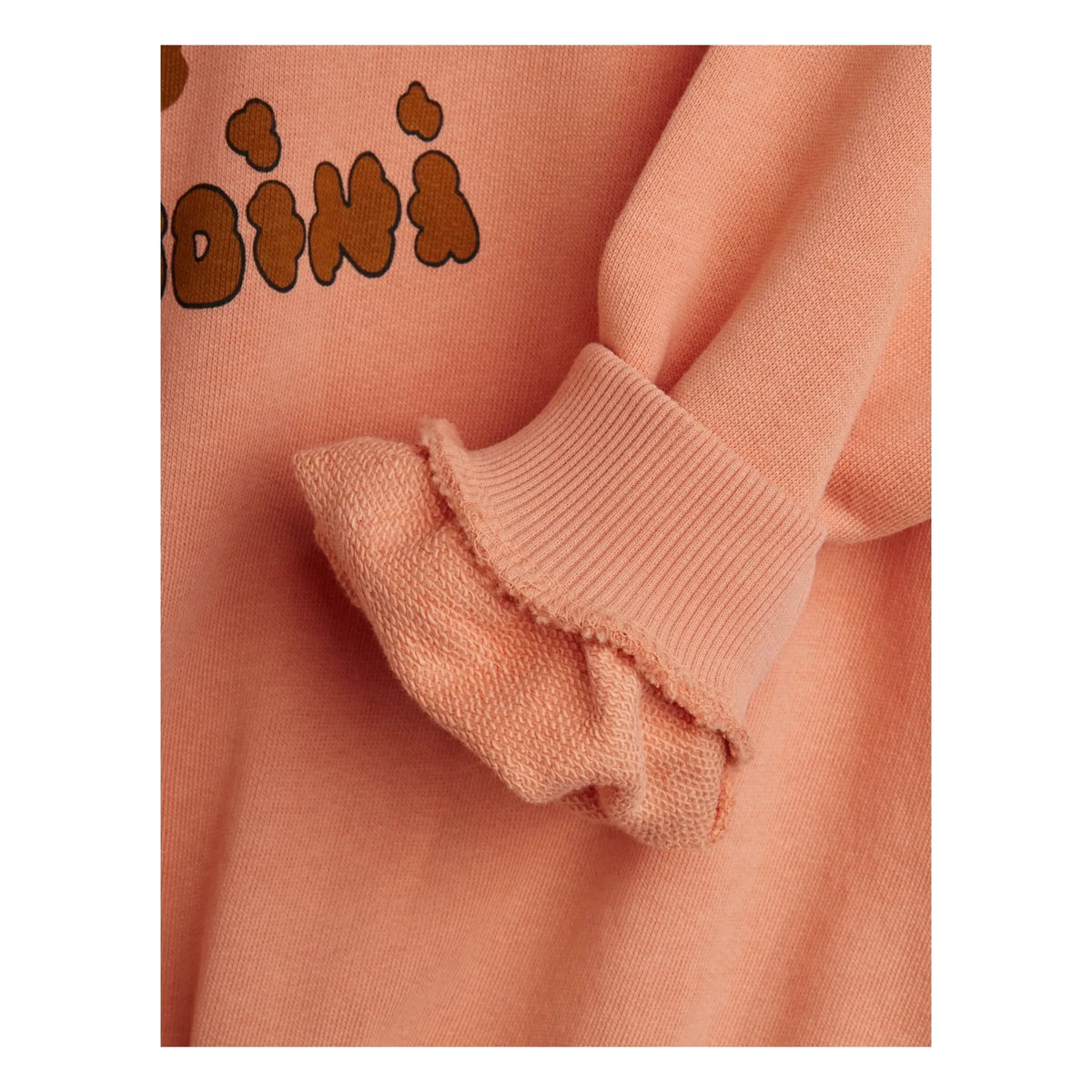 Mini Rodini - Doggies ऑर्गेनिक कॉटन स्वेटशर्ट | गुलाबी