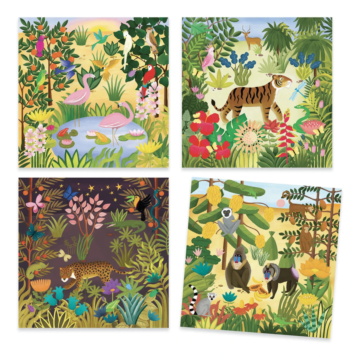 Djeco - रब-ऑन ट्रांसफर क्रिएटिव एक्टिविटी सेट