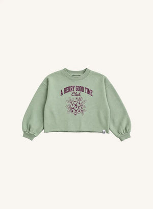 Hundred Pieces - Belmont Blueberry Organik Pamuk Sweatshirt | Yeşil