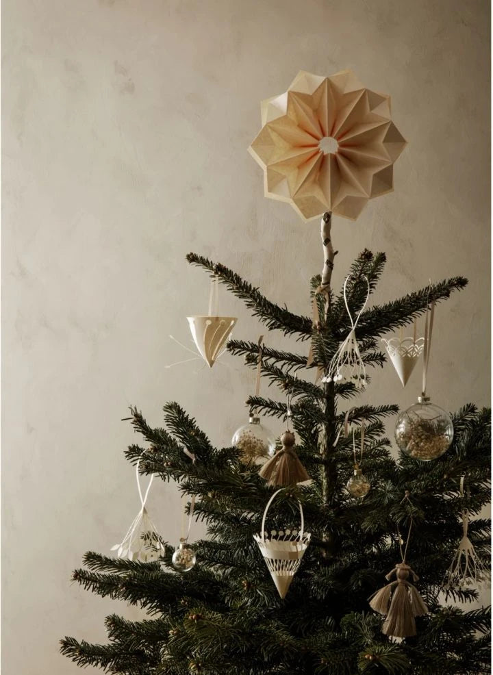 Ferm Living - FSC Kağıt Noel Yıldızı Güneş | Kırık beyaz